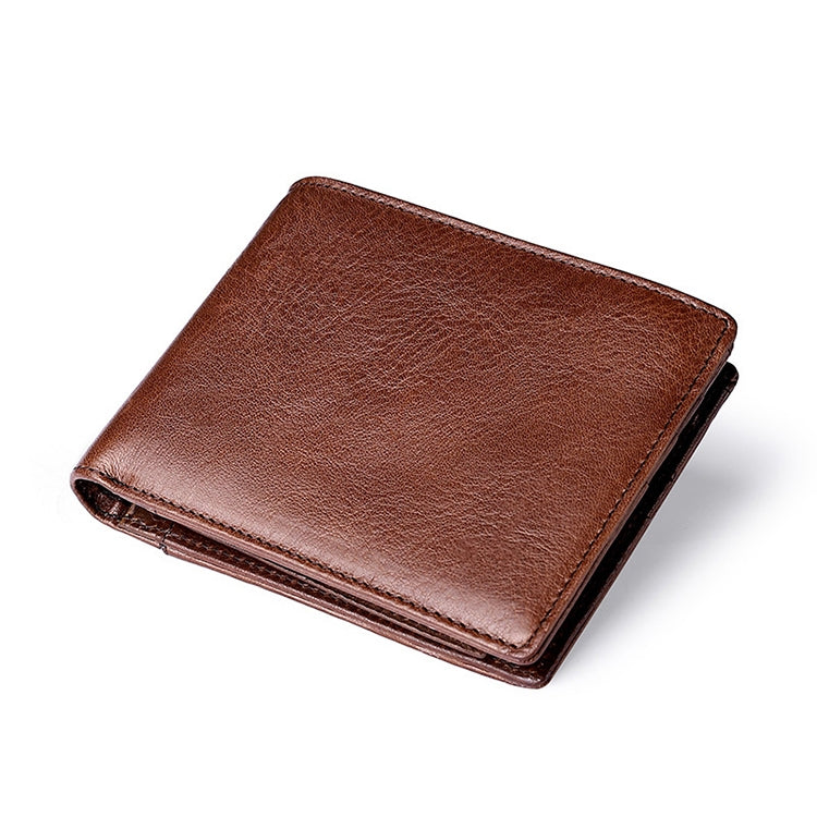 8016 Portafoglio da uomo con più scomparti per carte in pelle di vacchetta retrò, con portacarte rimovibile, 8016 8016 Portafoglio da uomo con più scomparti per carte in pelle di vacchetta retrò, con portacarte rimovibile, 8016